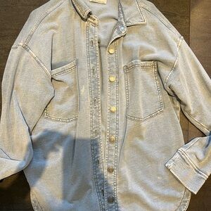Denim Button-Up Shirt